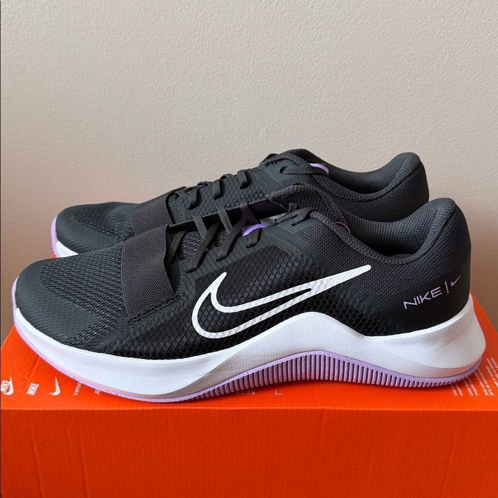 Nike MC Trainer 2 Black White Viotech Purple DM0824-006 Women’s Size 11 - Picture 2 of 6